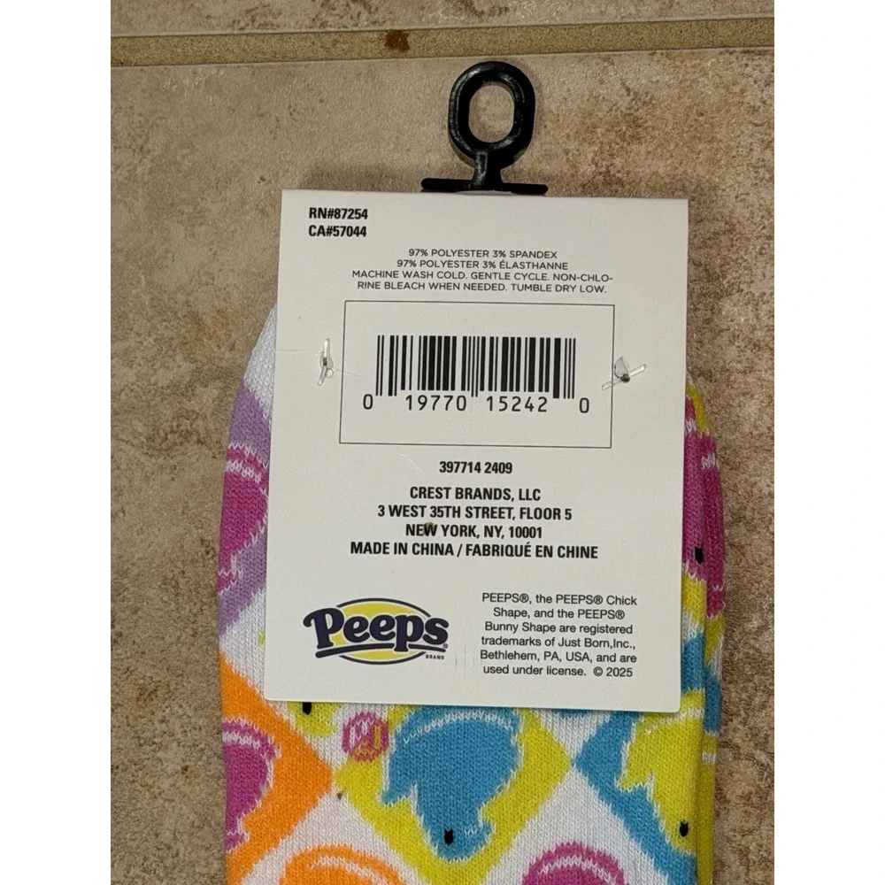 NEW Peeps Easter Ankle Socks Unisex Adult Size 5-9.5